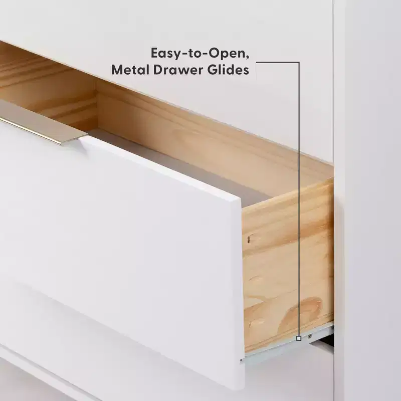 Plank+Beam 3 Drawer Dresser with Brass Handle