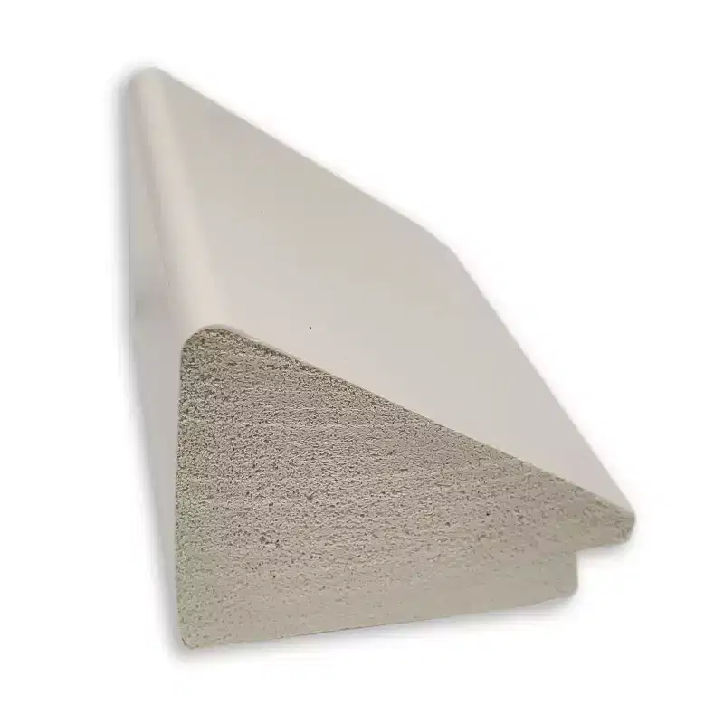 Amanti Art 18"x52" Wedge Framed On the Door Mirror White: Modern Polystyrene Frame, No Assembly Required