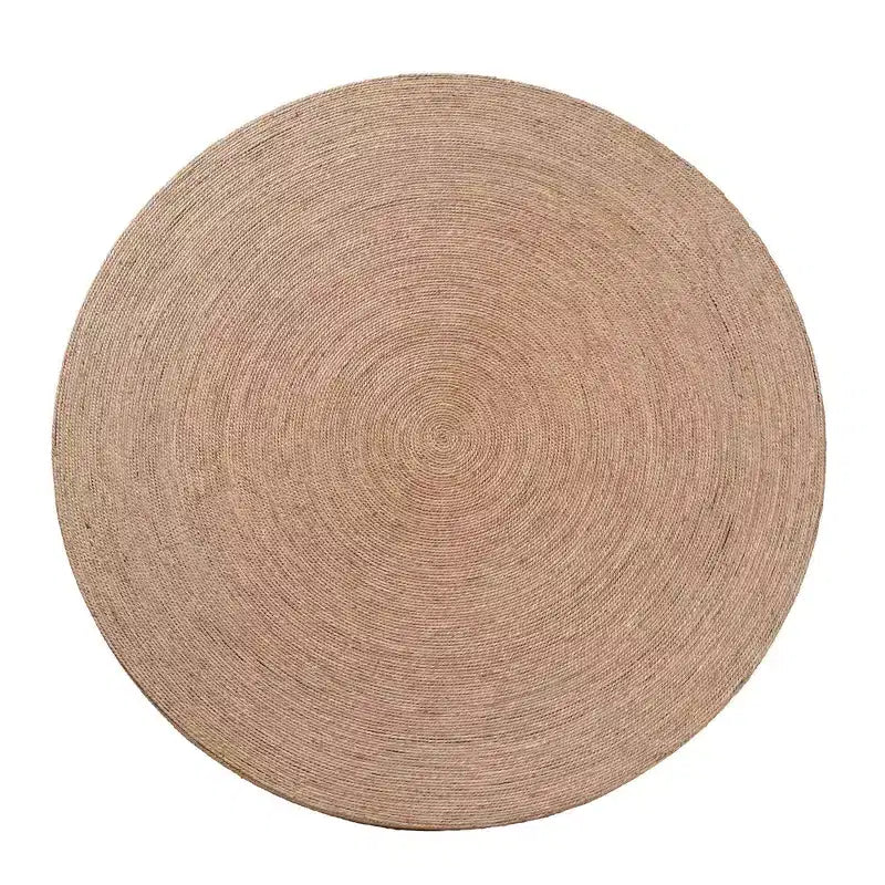 bali & pari 4pc Adalina Rattan Dining Nook Set: Plush Cushions, Round Table, No Assembly Required