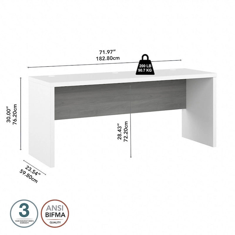 72-Inch Wide Computer Desk