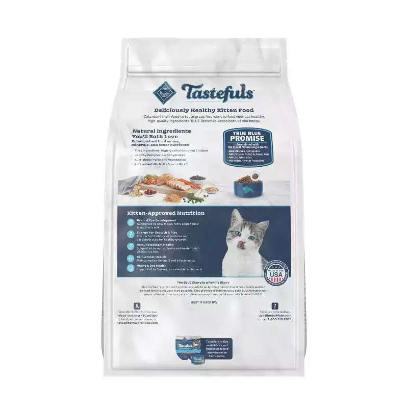 Blue Buffalo Tastefuls with Chicken Natural Kitten Dry Cat Food