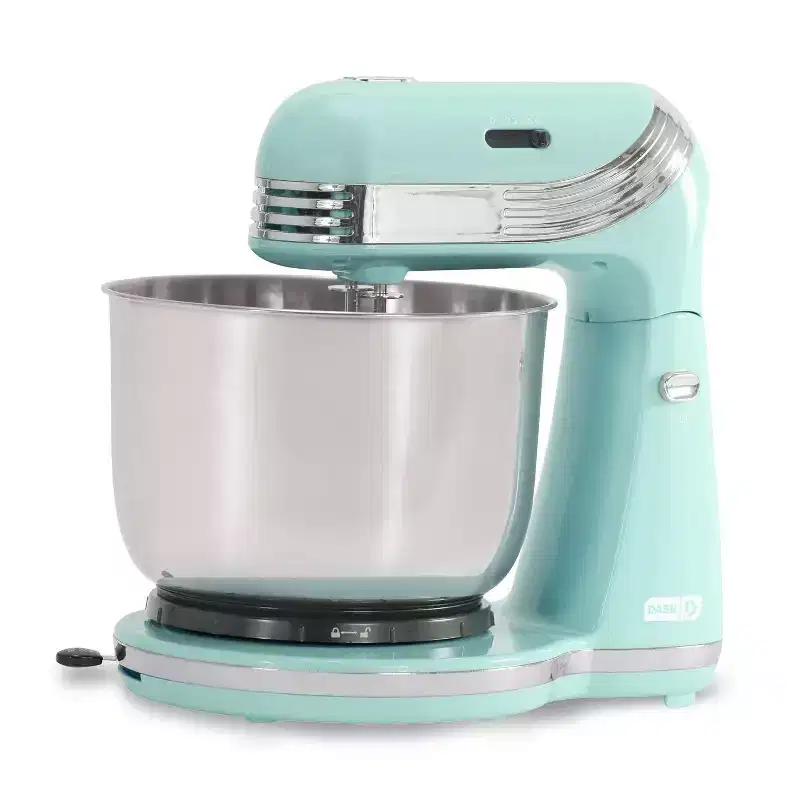 Dash Everyday 3qt Stand Mixer - Aqua: 6 Speeds, 250W, Dishwasher-Safe Parts, Metal & Plastic, Kitchen Mixer