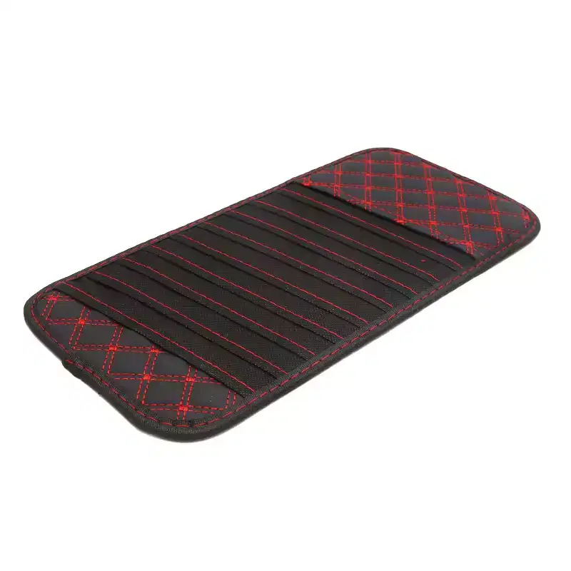 Unique Bargains Car Interior Sun Visor CD DVD Case Wallet Storage Holder Organizer Black 10 Disc