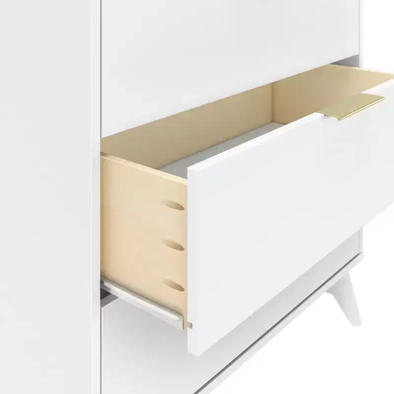 Plank+Beam 3 Drawer Dresser with Brass Handle