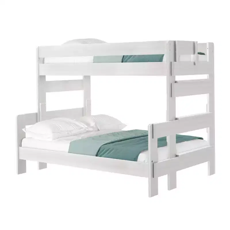 Plank+Beam Solid Wood Farmhouse Twin over Full Bunk Bed