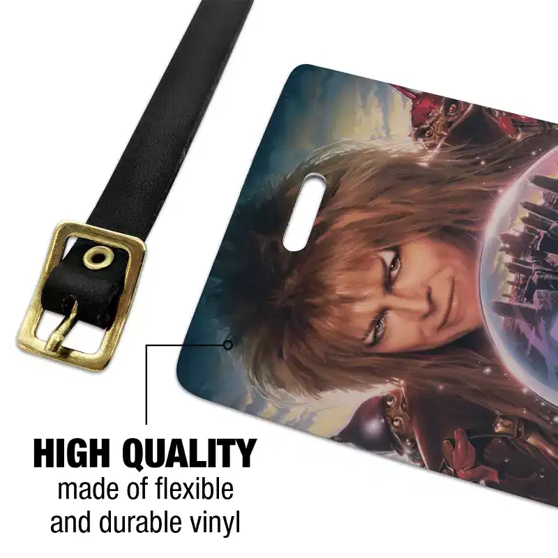 Labyrinth Crystal Ball Goblin King Jareth David Bowie Luggage ID Tags Set of 2