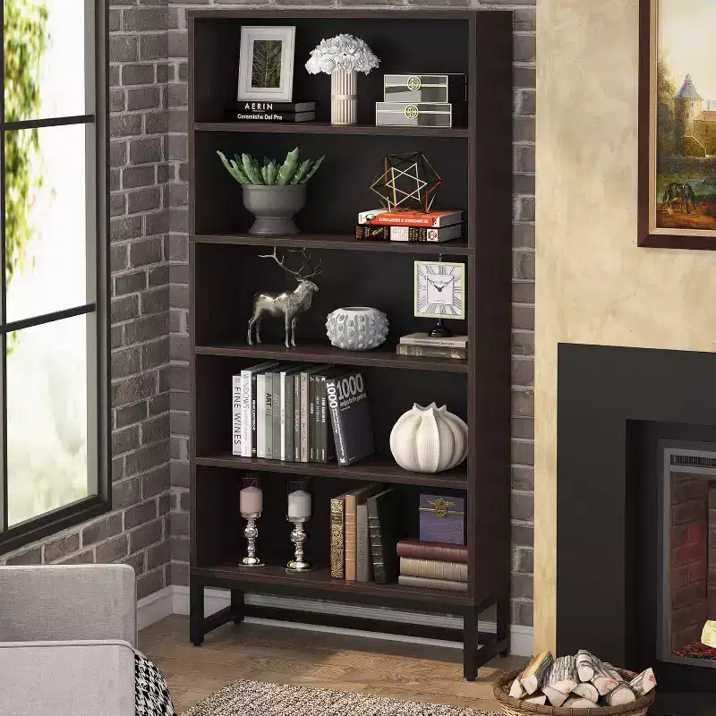 Lantine 70.8 Tall 5-tier Freestanding Bookshelf