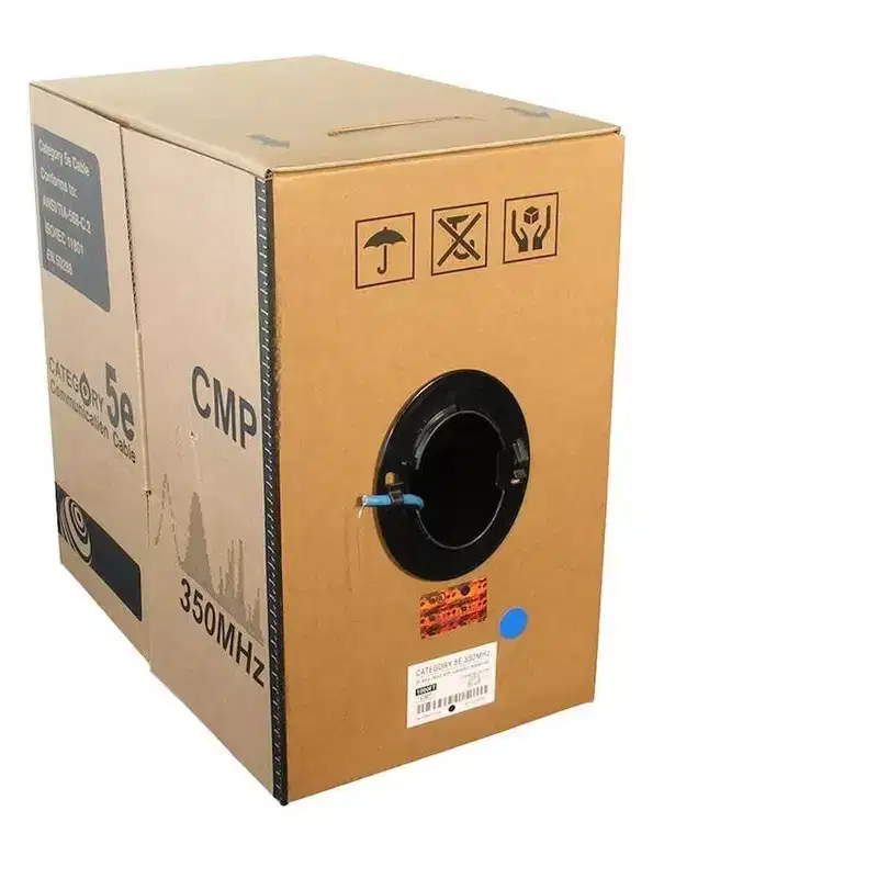 Monoprice Cat5e Ethernet Bulk Cable - 1000 Feet - White | Solid, 350Mhz, UTP, CMP, Plenum, Pure Bare Copper Wire, 24AWG, No Logo