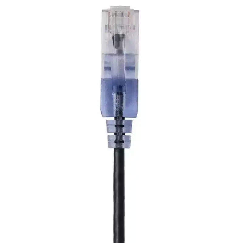 Monoprice Cat6A Patch Ethernet Cable 10 Feet Black UTP, 30AWG, 10G, Pure Bare Copper, Snagless RJ45, For Computer Network Cable, LAN, Modem, Router