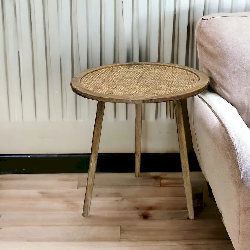 HomeRoots Set of Three 24 Brown Round End Tables - 23.25' X '24' X '23.25