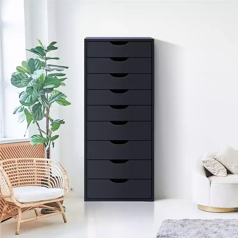 9-Drawer Office File Storage Cabinet with Tall Drawers