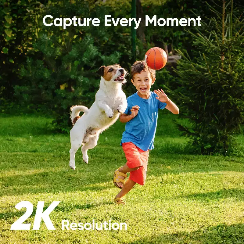 eufy SoloCam C210, Wireless Outdoor Camera, 2K Resolution, No Monthly Fee, Wireless, 2.4 GHz Wi-Fi, HomeBase 3 Compatible