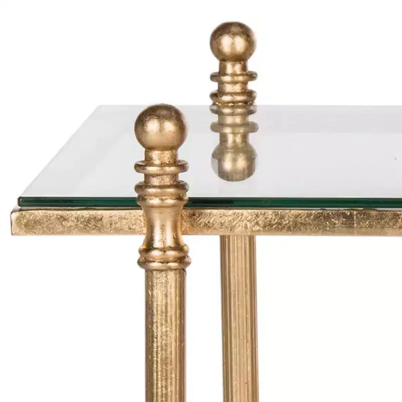 Tait Coffee Table - Gold/Glass - Safavieh