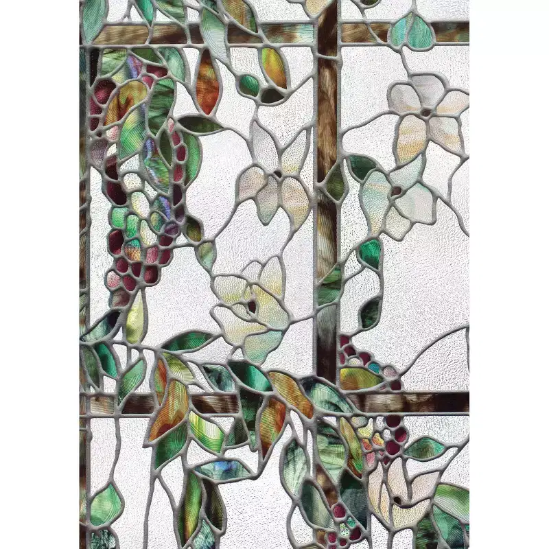 Artscape 24"x36" Lattice Window Film: Vinyl Decorative Tint for Privacy and Home Decor