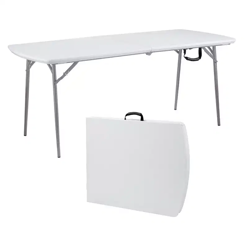 30"x72" Heavy Duty Fold In Half Table Speckled Gray - Hampden Furnishings