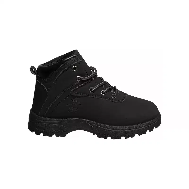 Beverly Hills Polo Club Boys Fashion Classic Lace Up Combat Faux High-Top Chukka Boots