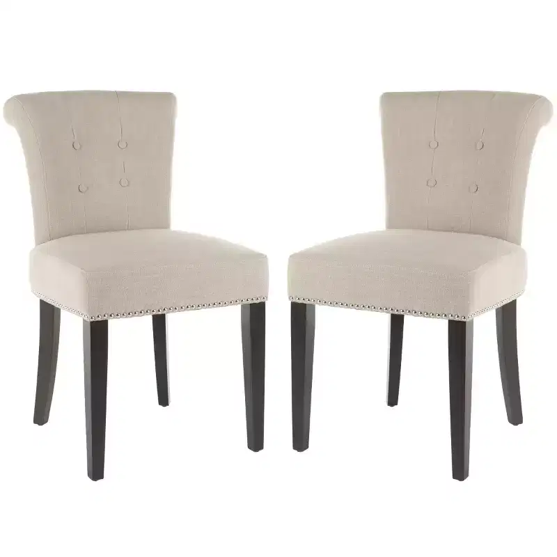 Sinclair 21 H Dining Chair With Nail Head Trim (Set of 2) - MCR4704 - Safavieh Couture