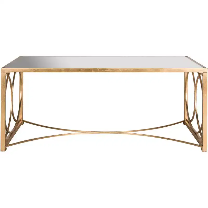 Melosa Coffee Table - Gold/Mirror - Safavieh