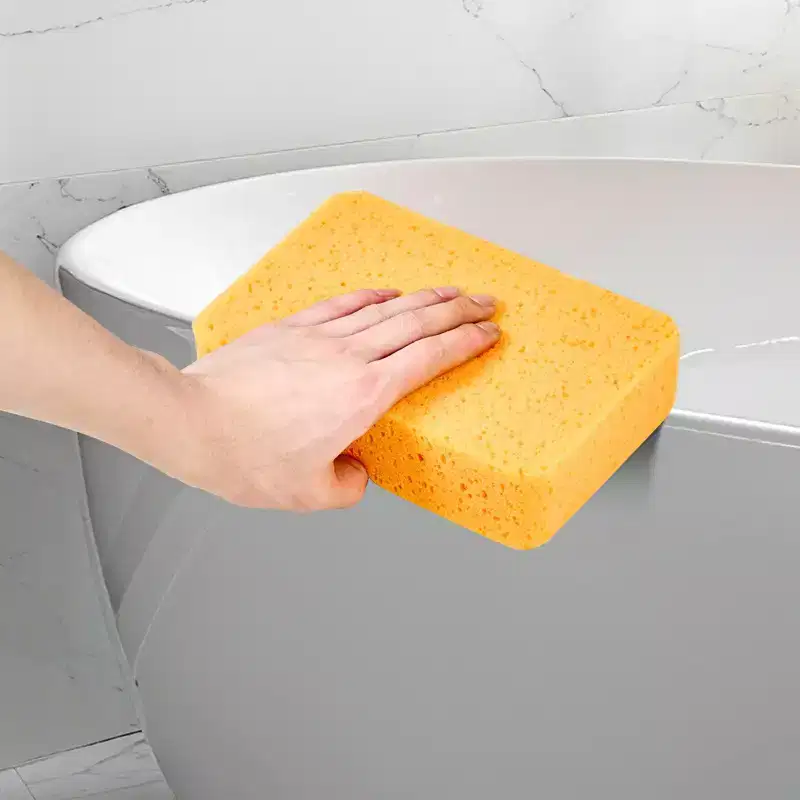 VEVOR Scrub Sponge, 6-Pack Non-Scratch Cleaning Sponges for Home, Bathroom & More, Zero Scratch Dish Scrubber, Yellow