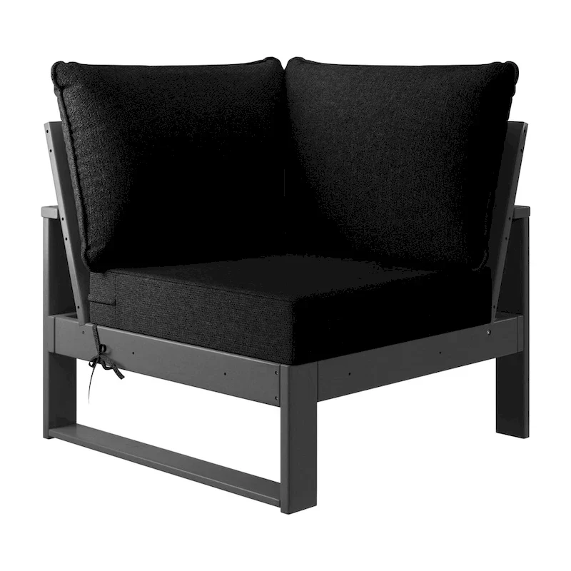 Polytrends Endless Patio 4-Piece Deep Seating Set with Gray Frame