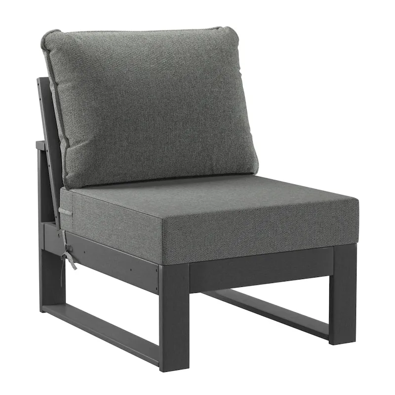 Polytrends Endless Patio 4-Piece Deep Seating Set with Gray Frame