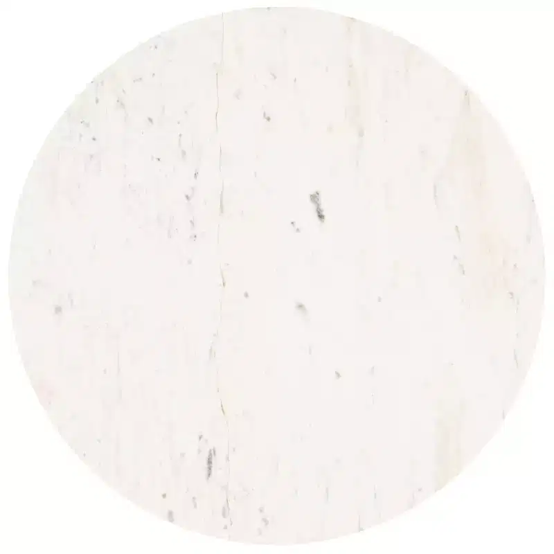 Cade Marble Side Table - ACC3713A - White Marble/Black - Safavieh