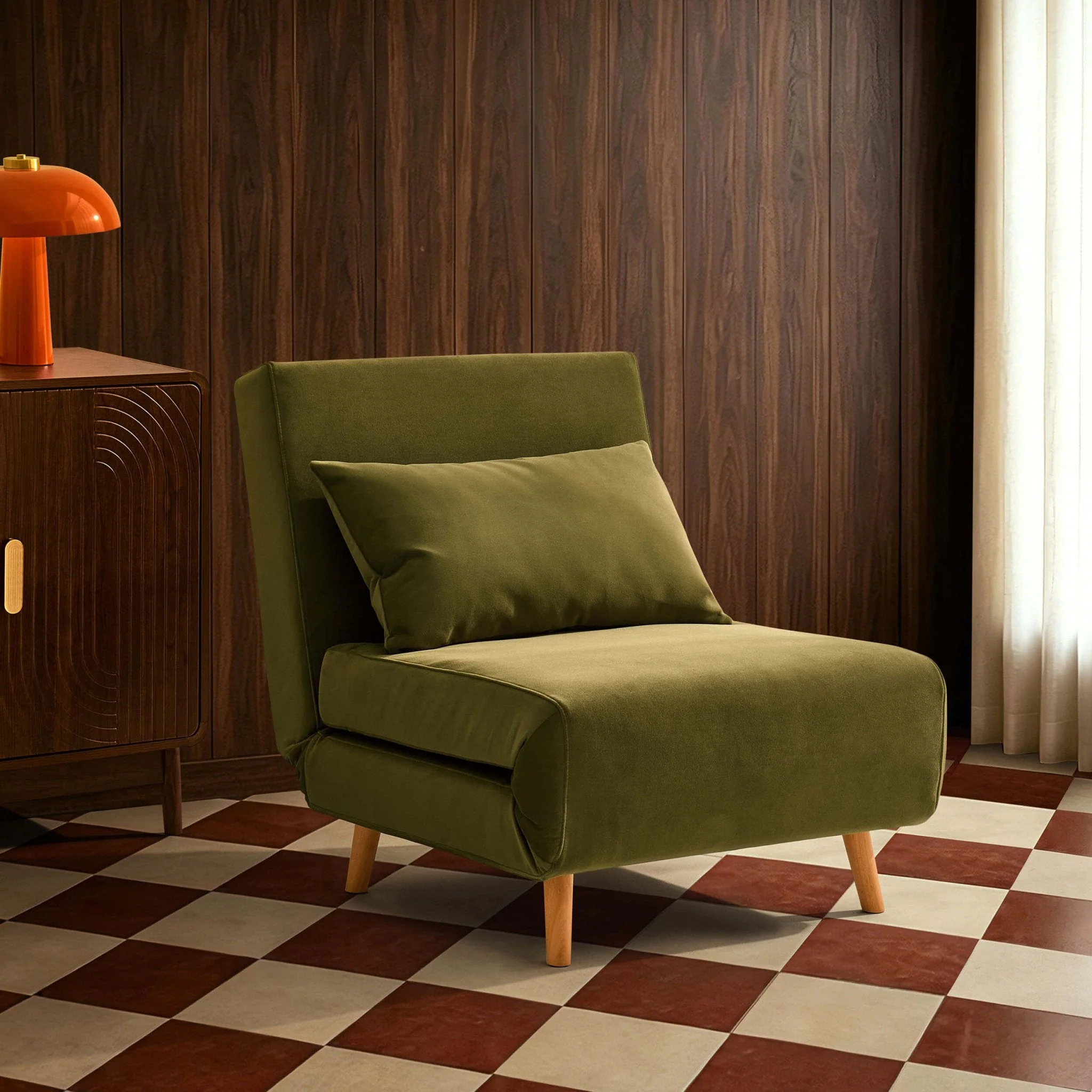 Single Sofa Bed - Muted
