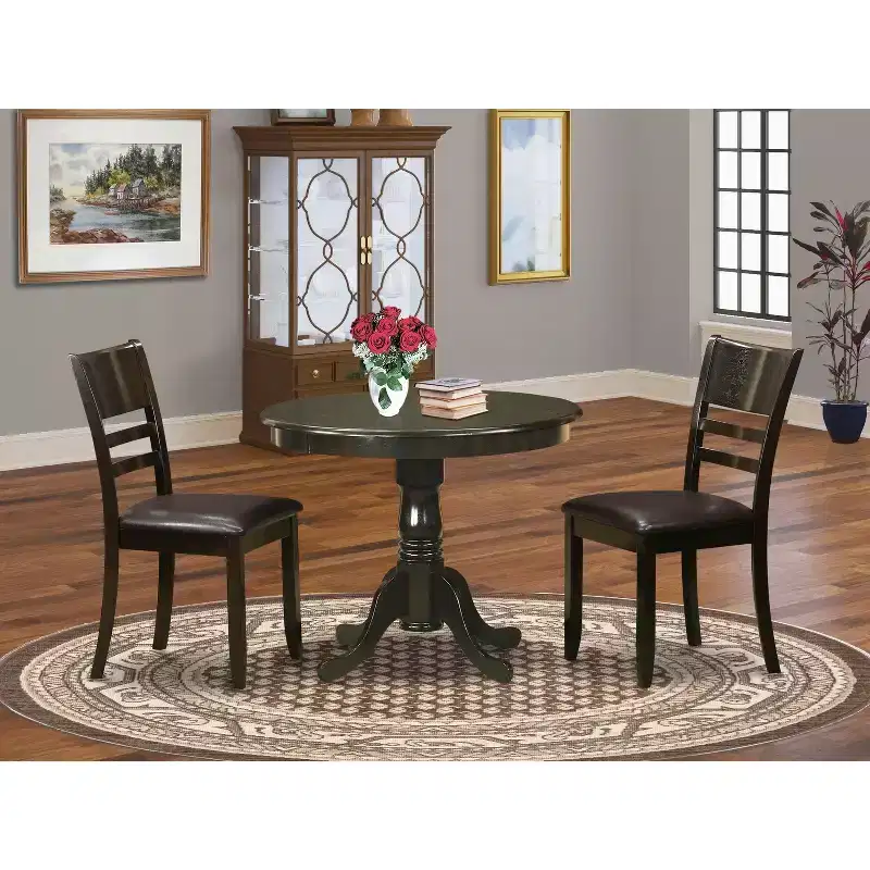 Round Kitchen Table Set with Dining Chairs - Modern Dining Room Table & Chairs