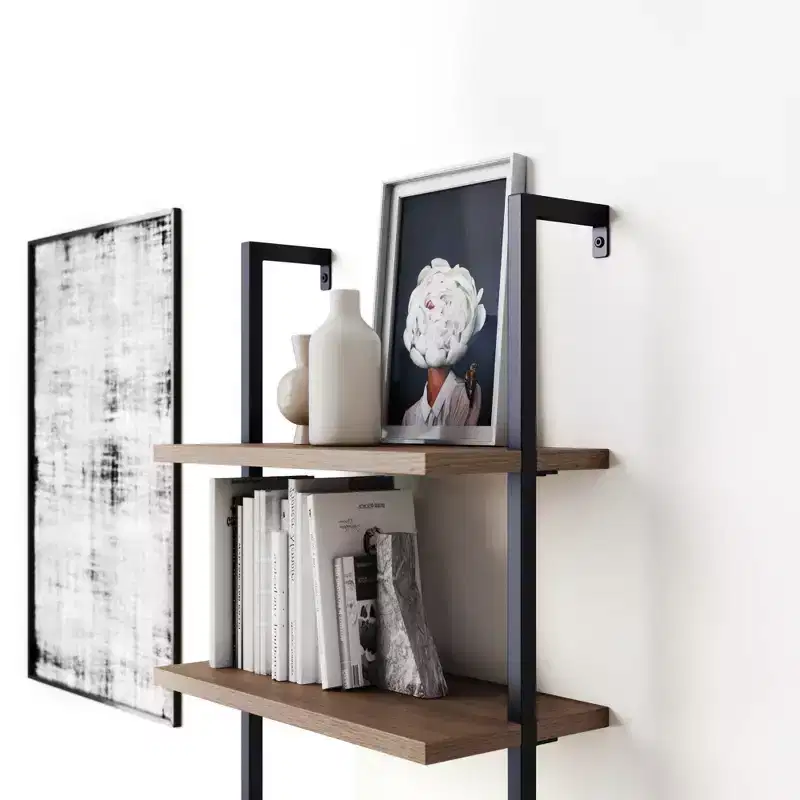 Nathan James 72.5" Theo Bookshelf Brown