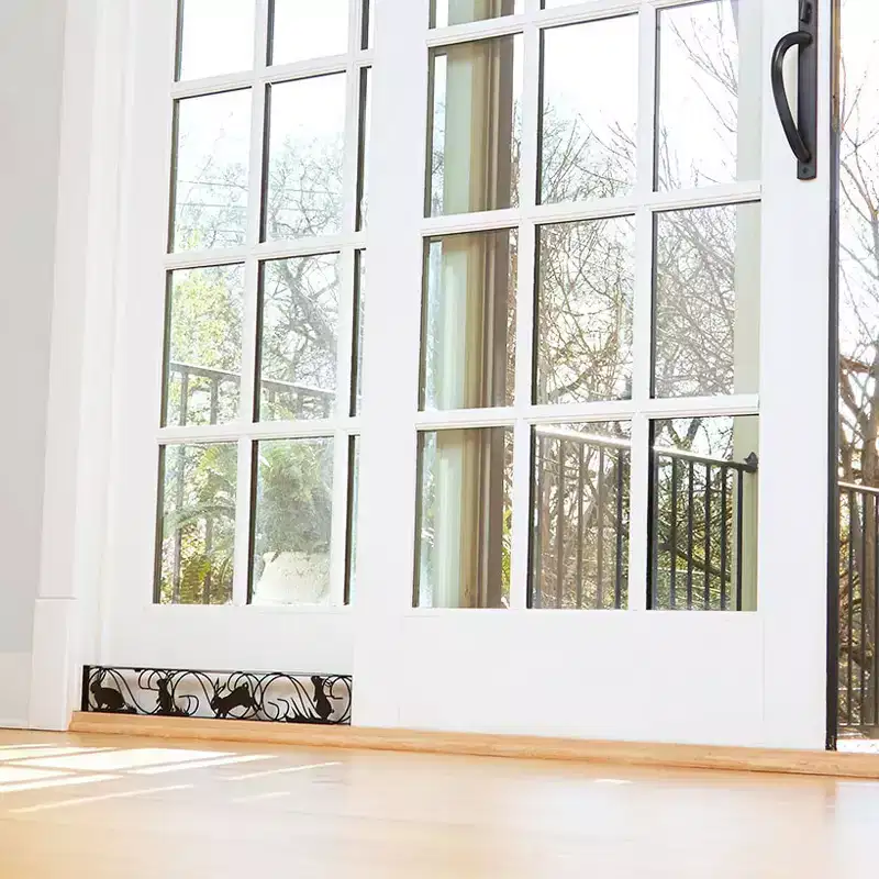 The Lakeside Collection Sliding Door Lock with Decorative Bunny Design Expands 26 to 41 -
