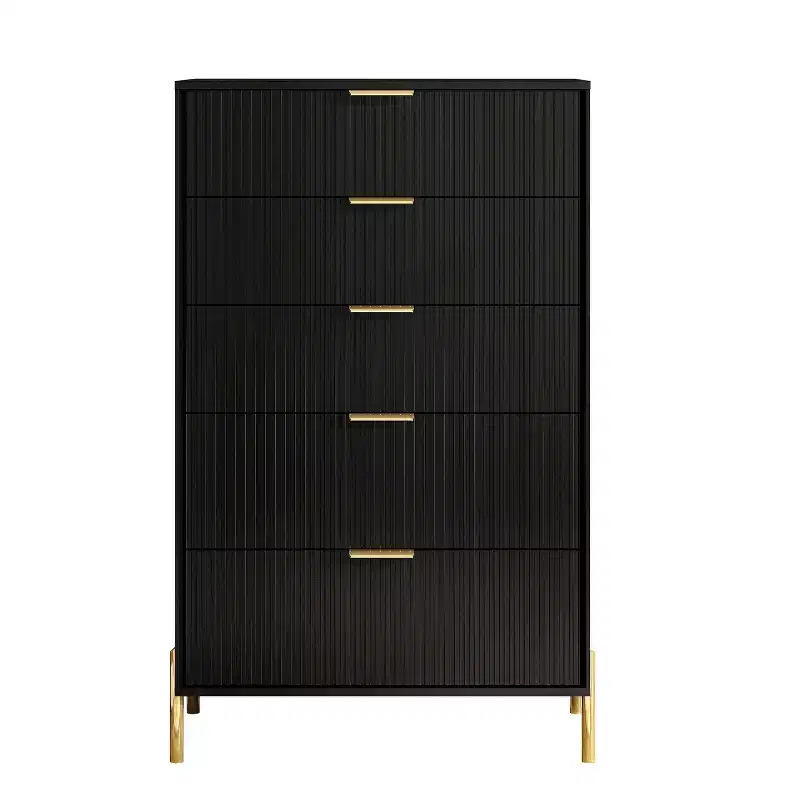 Festivo 4pc Modern Elegance Bedremm Chest and 6 Drawer Dresser and 2 Drawer Nightstands Set