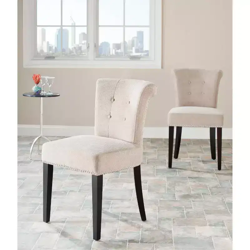 Sinclair 21 H Dining Chair With Nail Head Trim (Set of 2) - MCR4704 - Safavieh Couture