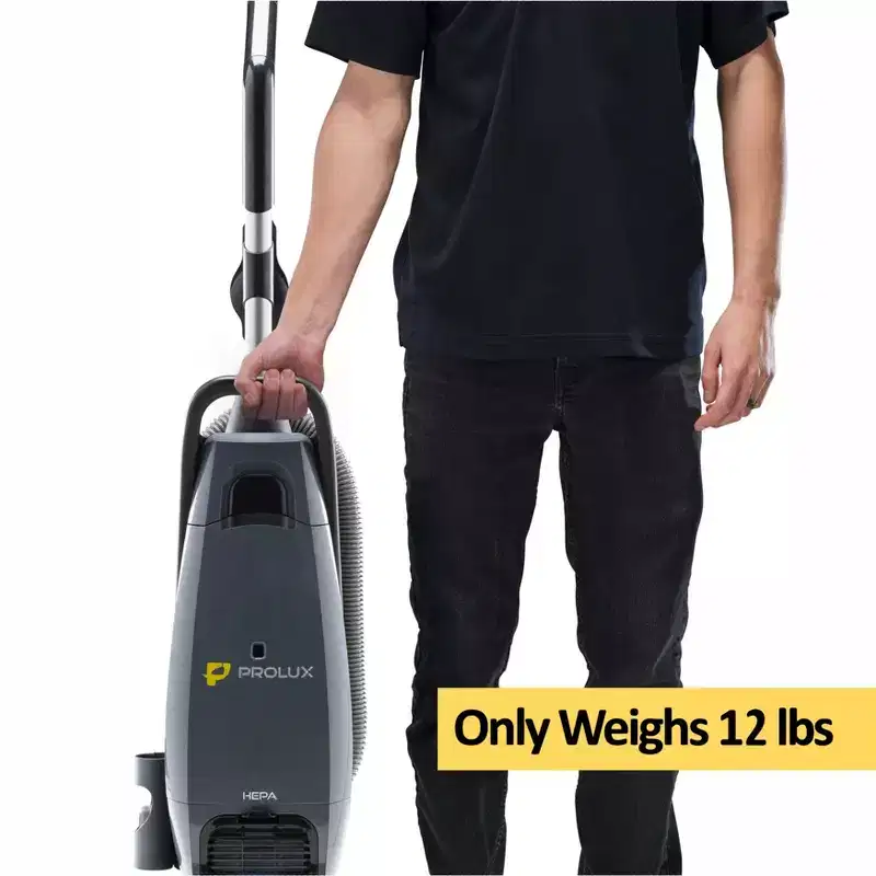 Prolux Phantom Commercial Bagged Upright Sealed HEPA Pet Vacuum for Professional Cleaners