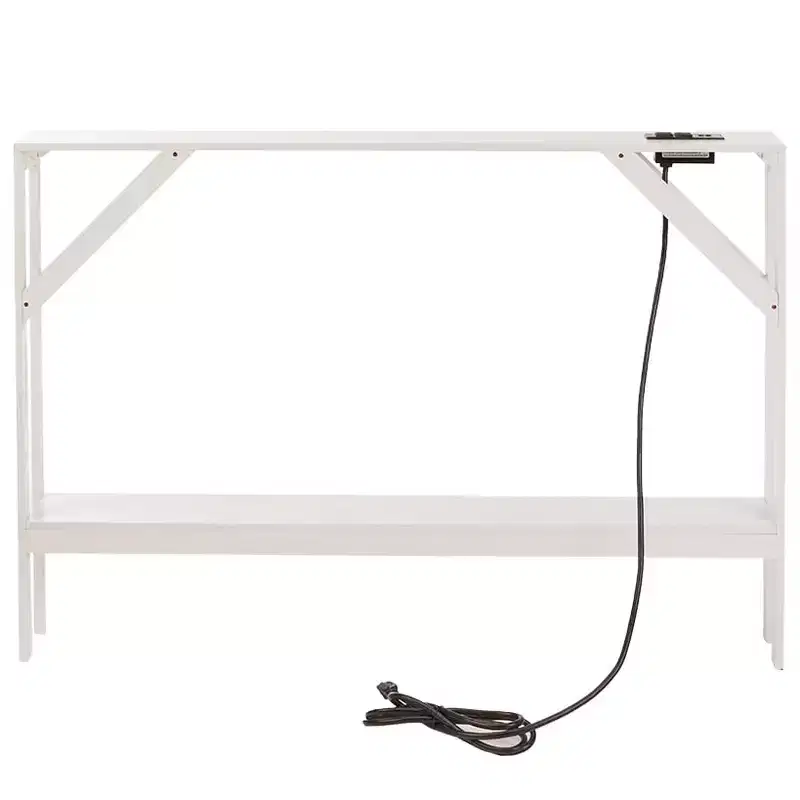 The Lakeside Collection Narrow Console Table with Built in Outlet 33H -
