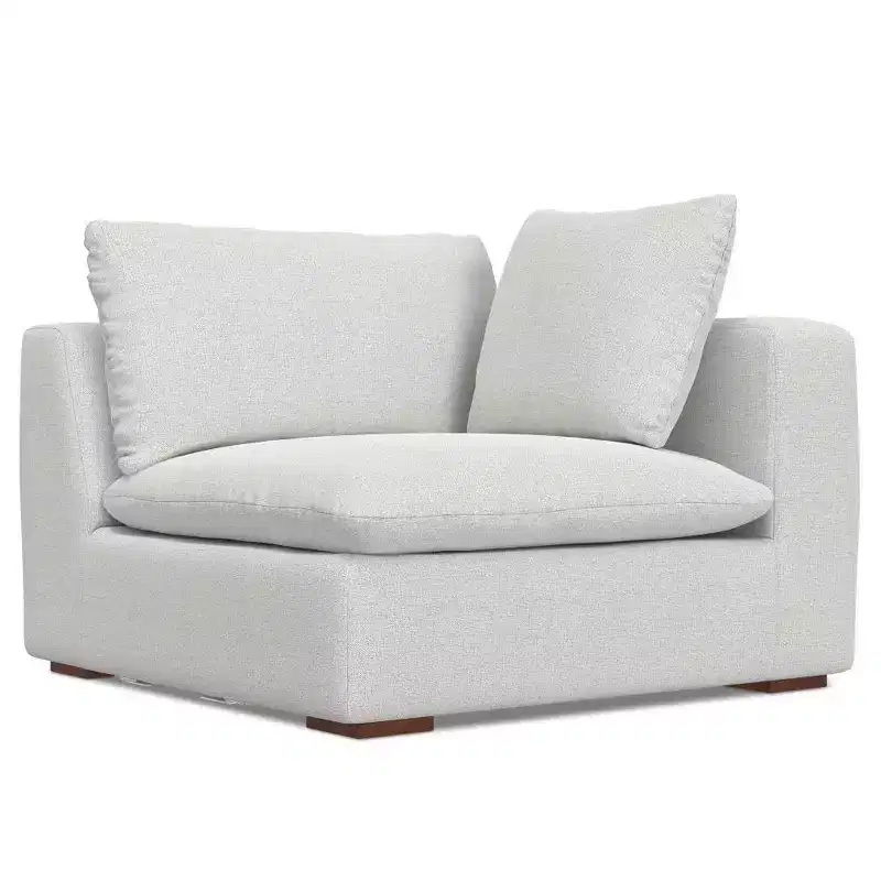 WyndenHall Marlee 2 Seater Sofa and Ottoman Cloud Gray
