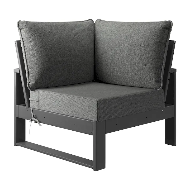 Polytrends Endless Patio 4-Piece Deep Seating Set with Gray Frame