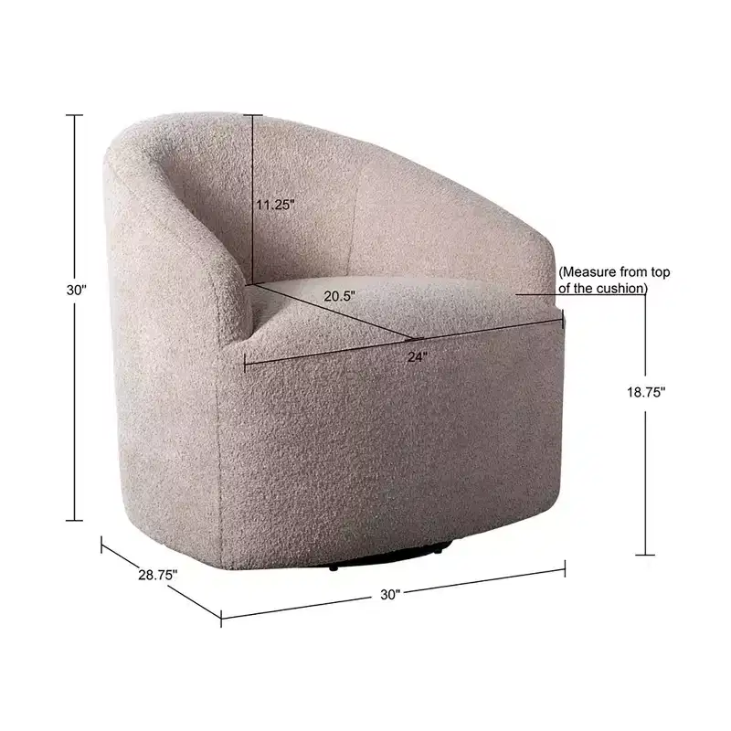 Ink+Ivy Bonn Upholstered 360 Degree Swivel Chair