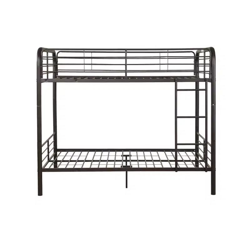 Acme Furniture 79" Full Bunk Bed Bristol Loft and Bunk Bed Dark Brown : Metal Frame, No Box Spring Needed