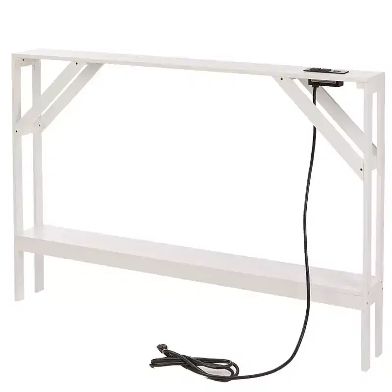 The Lakeside Collection Narrow Console Table with Built in Outlet 33H -