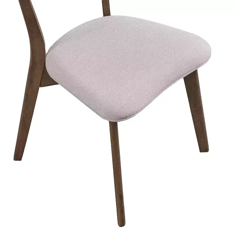 GDFStudio Willis Rubberwood Upholstered Dining Chairs (Set of 4)