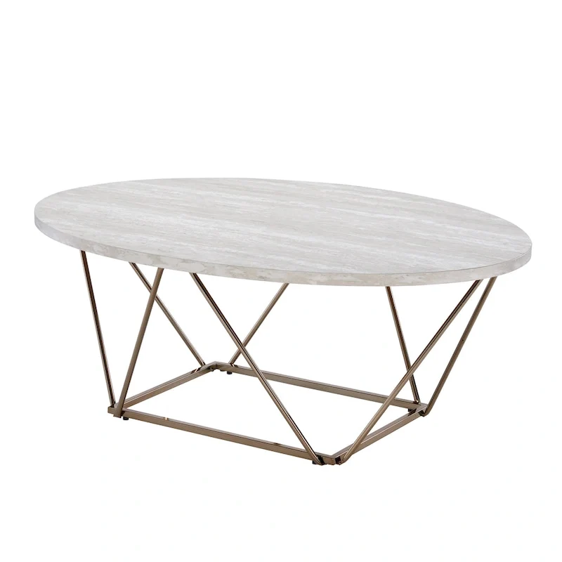 Ravine Faux Marble Top Coffee Table