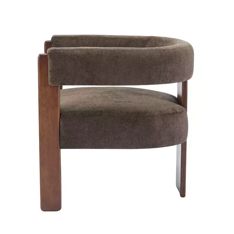 Christopher Knight Home Noah Modern Rubberwood Upholstered Accent Arm Chair