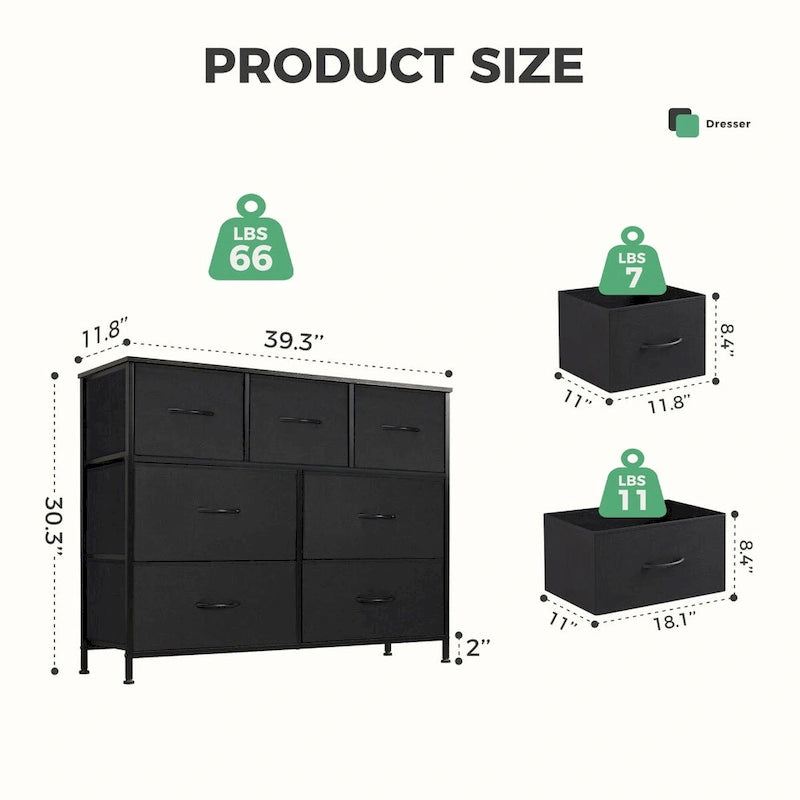 7 Storage Spaces, Assembled Wardrobe Lockers, Bedroom Furniture Lockers