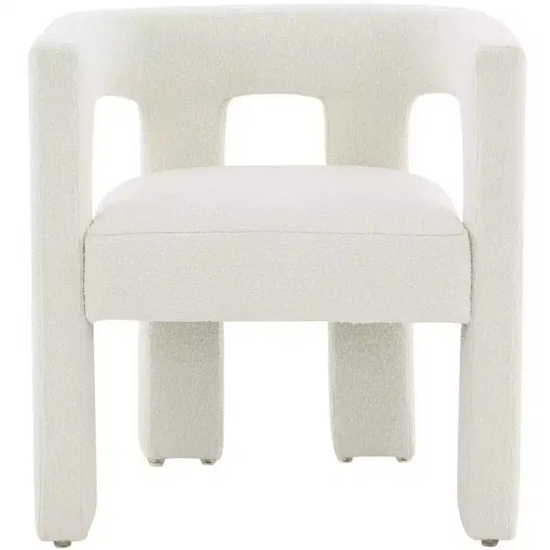 Contemporary Upholstered Dining Chair - Slate Grey, Wood Frame