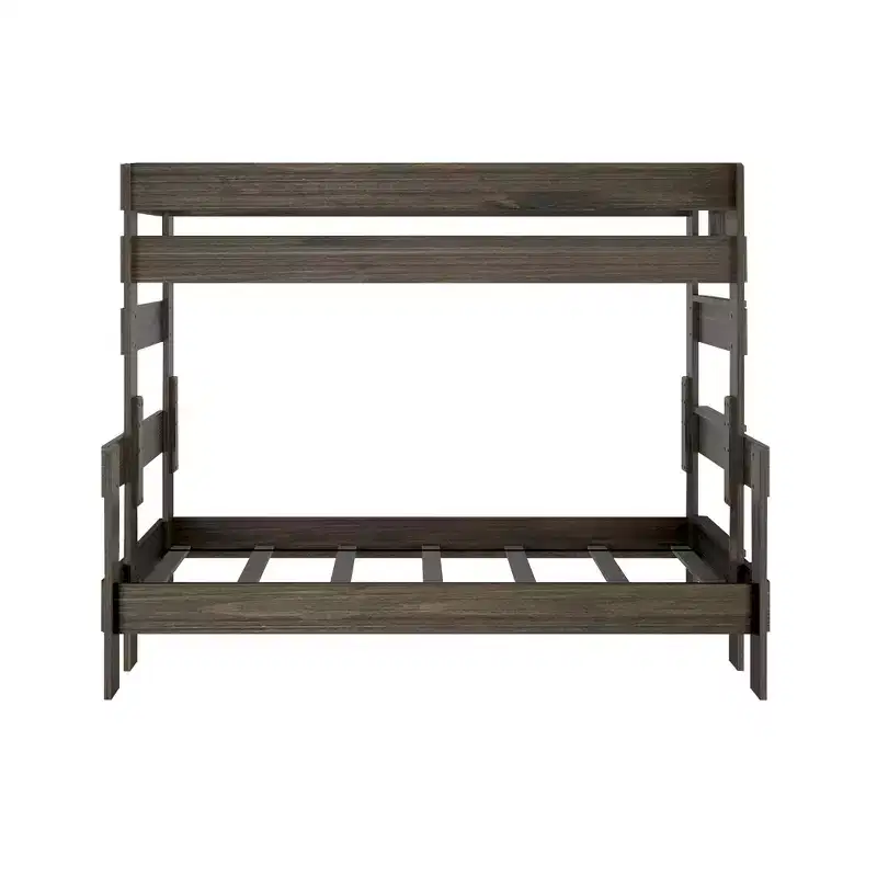 Plank+Beam Solid Wood Farmhouse Twin over Full Bunk Bed