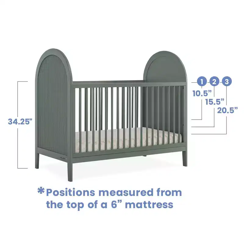 Delta Children Eloise 4-in-1 Convertible Crib - Greenguard Gold Certified