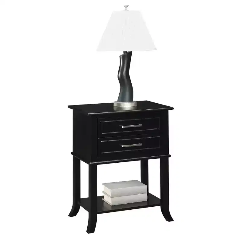 Breighton Home Sydney 2 Drawer End Table with Shelf