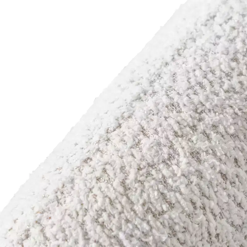 HOMES: Inside + Out 63.75" Pinehush Boho Curved Boucle Fabric Loveseat with Pocket Coil Cushions