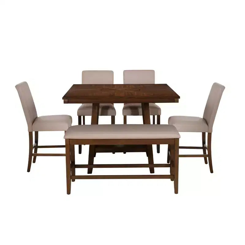 Powell 6pc Barnes Counter Height Dining Set