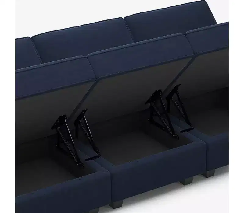 Belffin Modular Velvet Ottoman